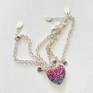4/$25 Glitter Heart Bracelets BFF Bracelets